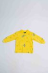 191712111207 TUFFY BOY LONG SLEEVE AIRPLANE SWEATER, YELLOW, 12M, #7000