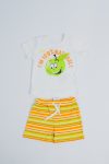 2862870439327-BEBEPAN-BOY-SHORT-SLEEVE-NATURAL-WITH-MULTI-COLOURED-SHORT,-3-6M,-#10000